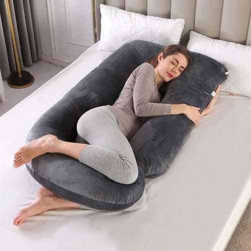 J-Shaped Pregnancy Pillow for Sleeping, Adjustable Maternity Full Body Pillow for Pregnant Women with Washable Cover - Toytexx J-Shaped Pregnancy Pillow for Sleeping, Adjustable Maternity Full Body Pillow for Pregnant Women with Washable Cover - Toytexx